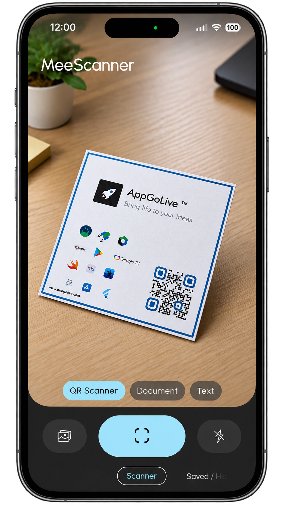 MeeScanner Scanner Screen